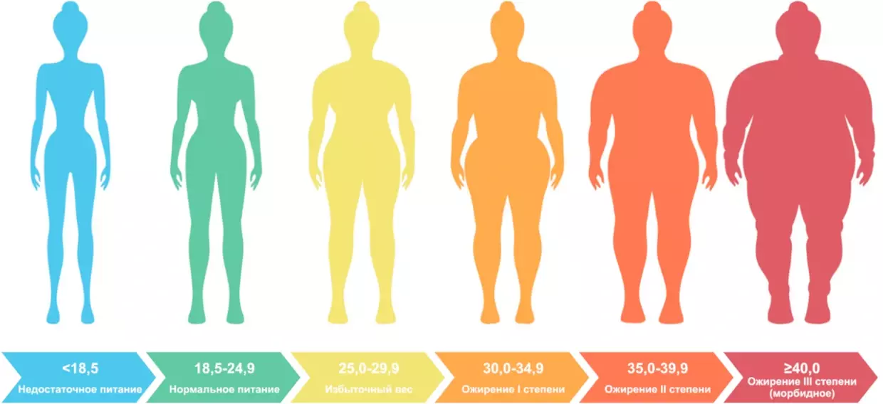 Классификация ожирения по индексу массы тела